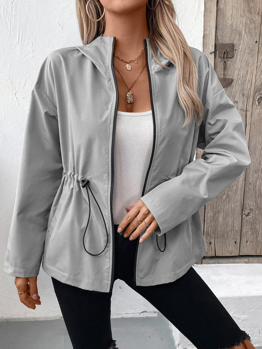 WW | Jacke mit Reißverschluss und verstellbarem Kordelzug für Damen