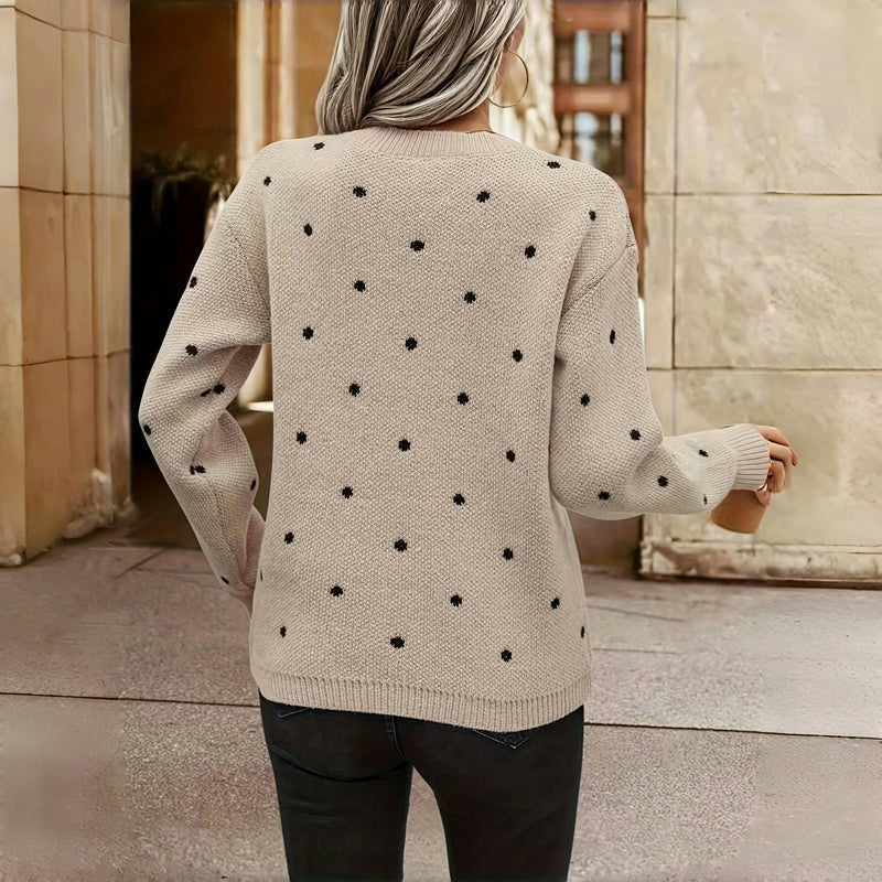 WW | Gepunkteter Strickpullover