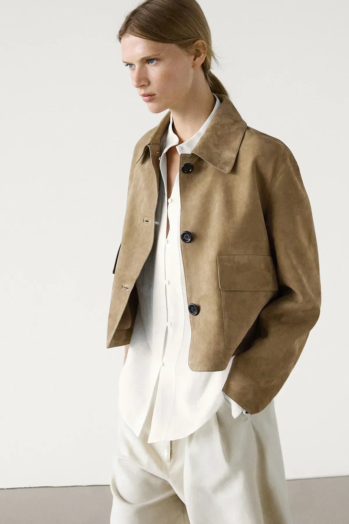 WW | Suede jacket with pocket