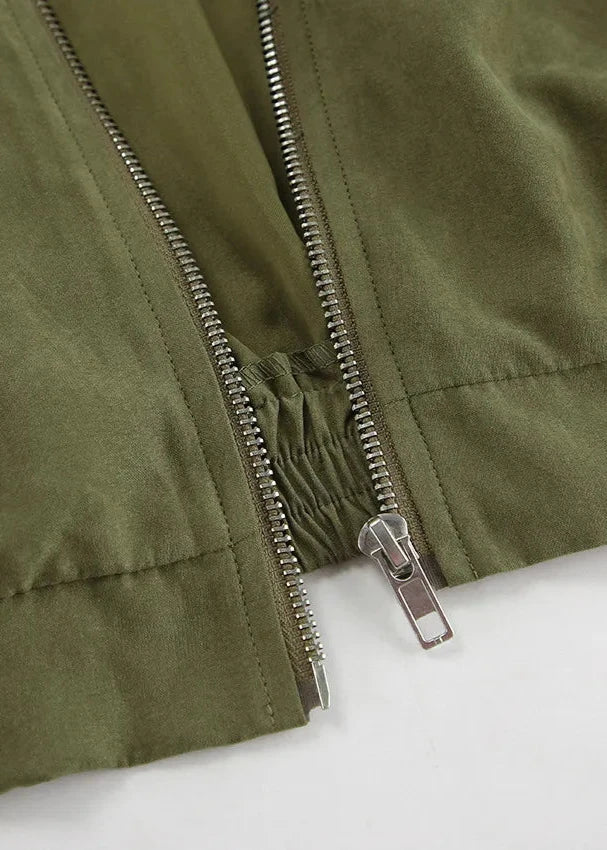 WW | Edge - Contrast Zip Jacket and Wide Leg Trousers Set