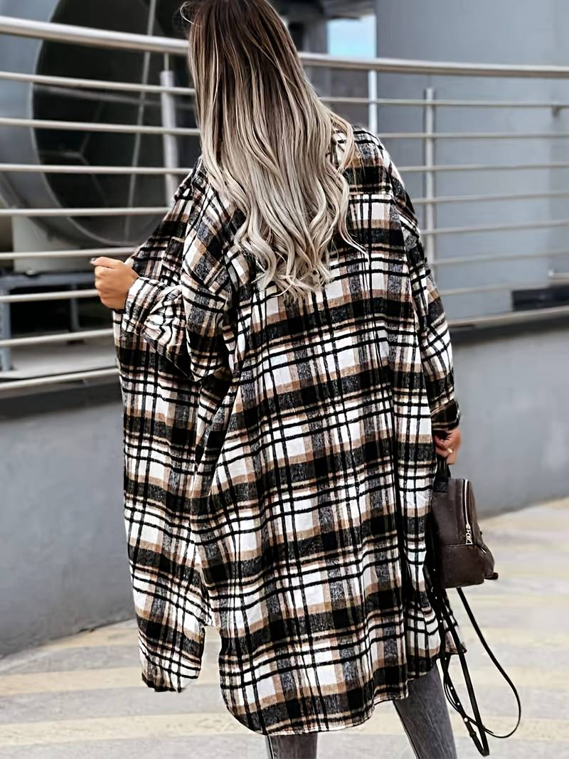 WW | Plaid Shirt Jacket Coat