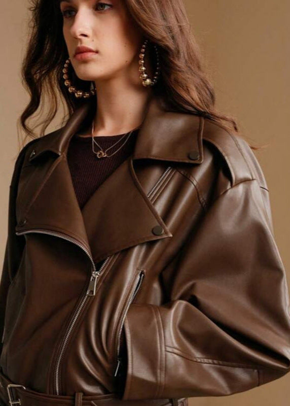 WW | Faux Leather Motorcycle Jacket – Modern Edge