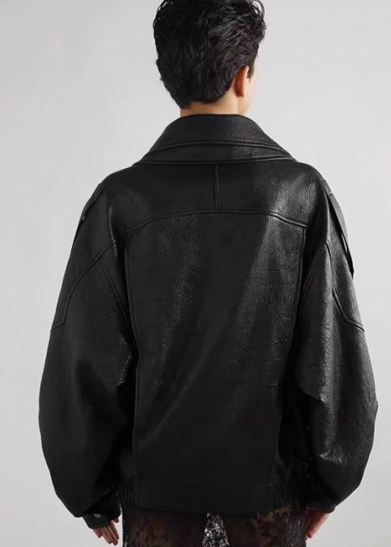WW | Leder Bikerjacke – Vintage-inspiriertes Statement