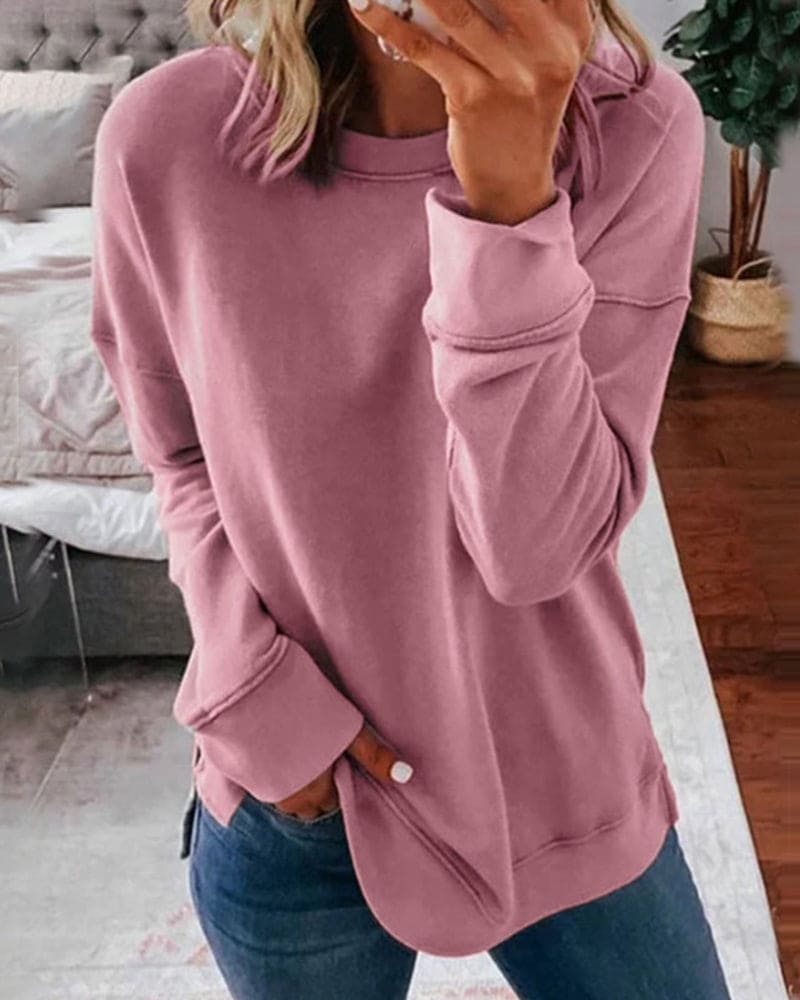 WW | Einfarbiges Sweatshirt