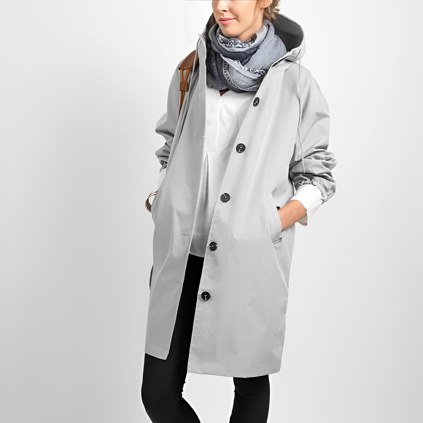 WW |  Wasserdichte Regenjacke mit Kapuze für Damen - Perfekt für Outdoor-Aktivitäten