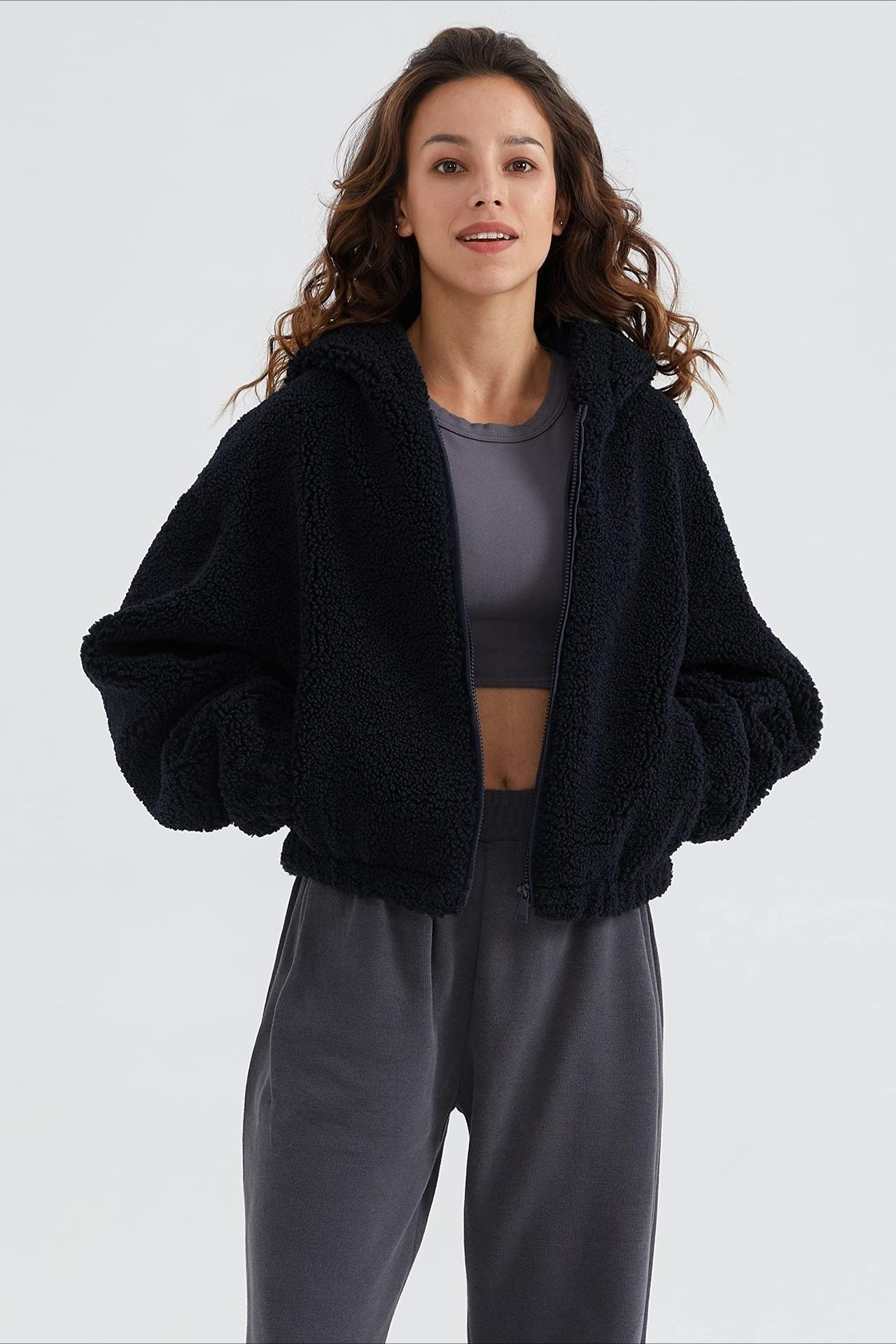 WW | Hooded Zip Short Jacket