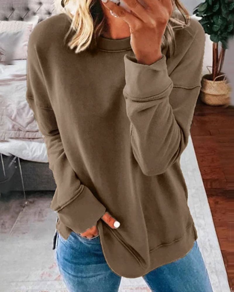 WW | Einfarbiges Sweatshirt