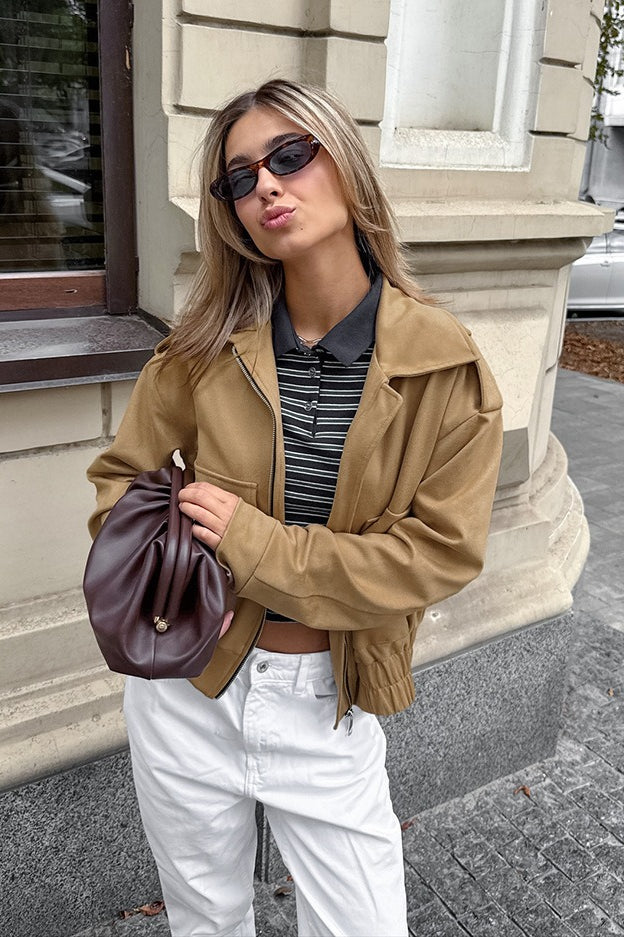 WW | Passform Braun Wildlederjacke