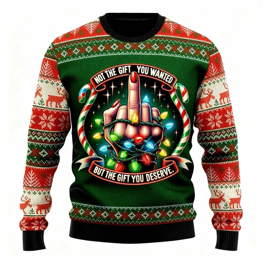 WW | Lustiges Mustermotiv - Festival der Feiertagsdrucke Hässlicher Pullover