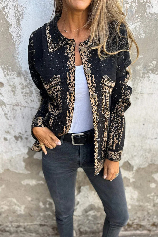 WW | Revers Metall Schnalle Lässige Lockere Jacke