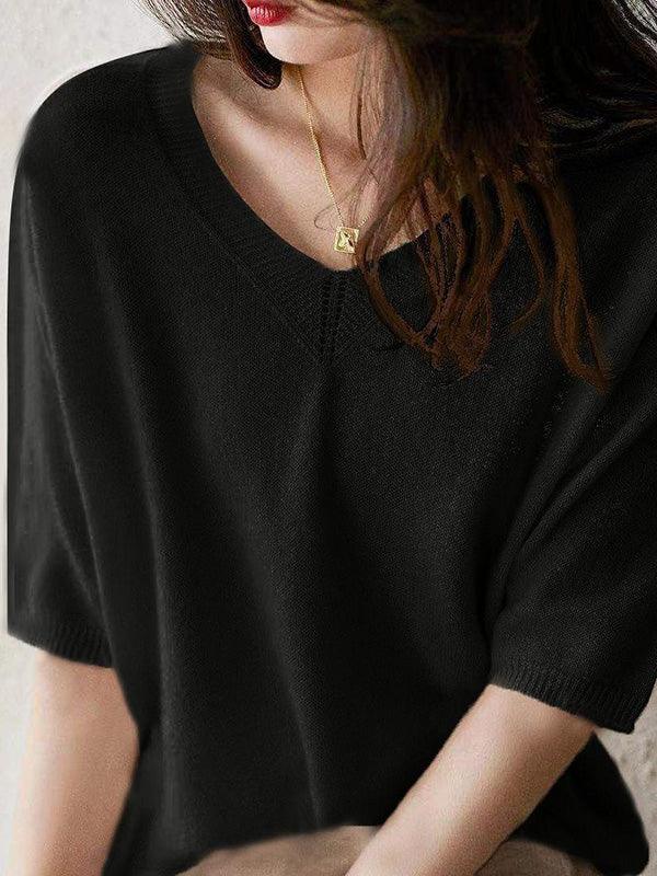 WW | Luxury soft cashmere V-neck sweater for women