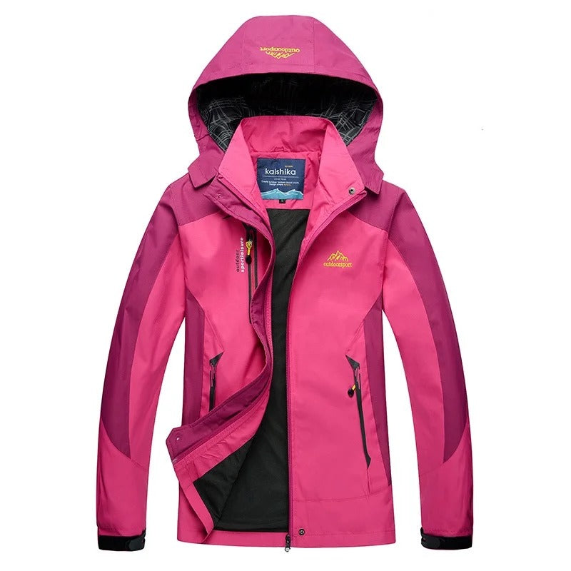 WW |  Outdoor Stilvolle Wasserdichte Skijacke mit Kapuze für Damen - Perfekt für Outdoor-Aktivitäten