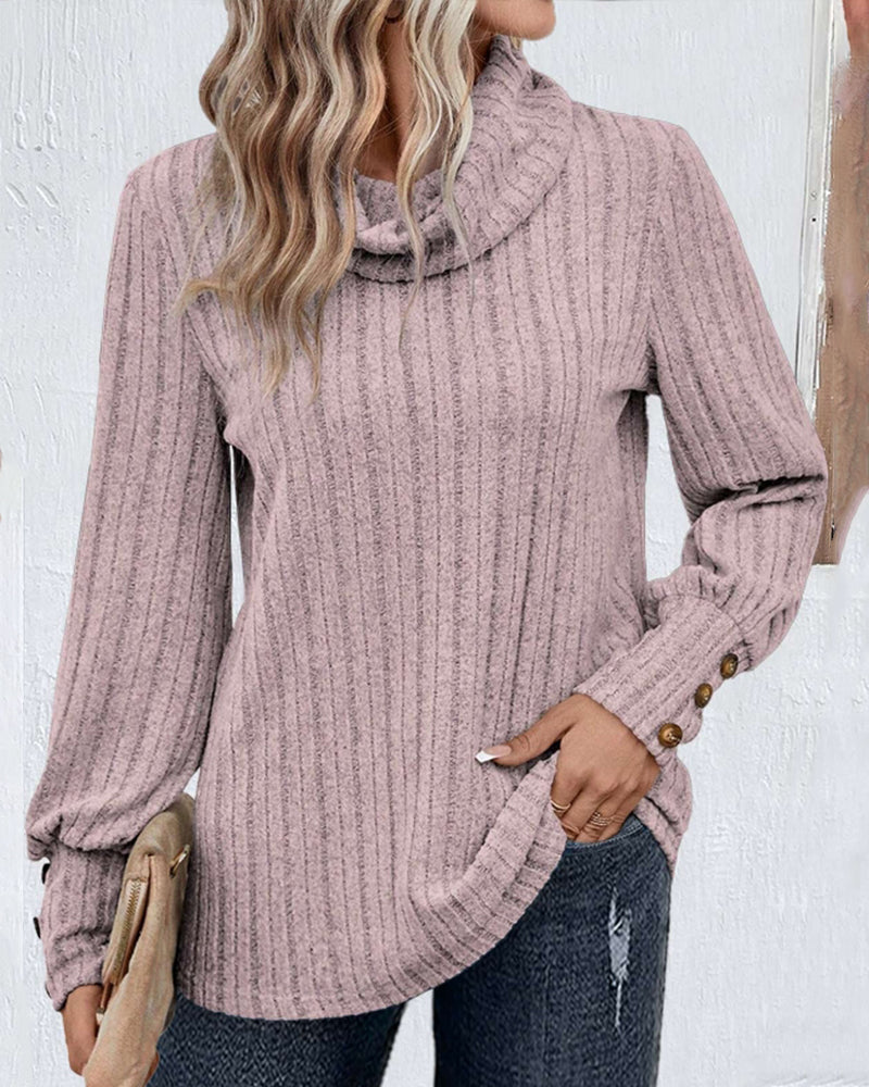 WW | Ribbed fabric with collar