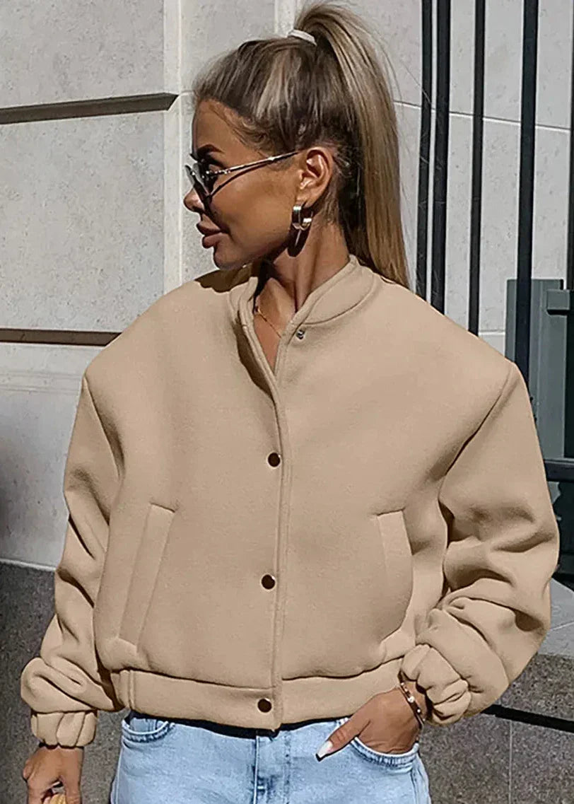 WW | Luxuriöse Wollflugjacke - Khaki