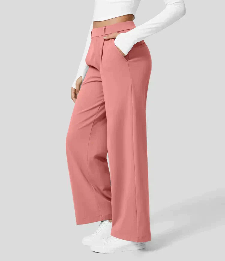 WW | Damenhose mit weitem Bein - High Waist, Business & Casual geeignet