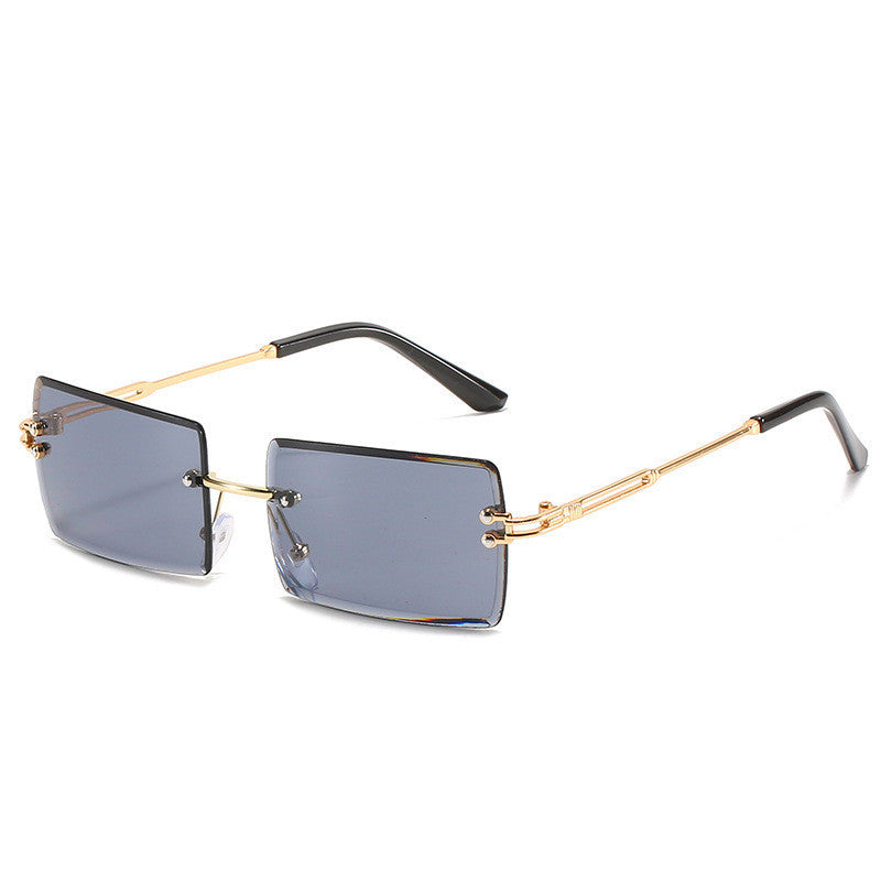 WW | Modische Rechteckige Sonnenbrille Im Retro Stil