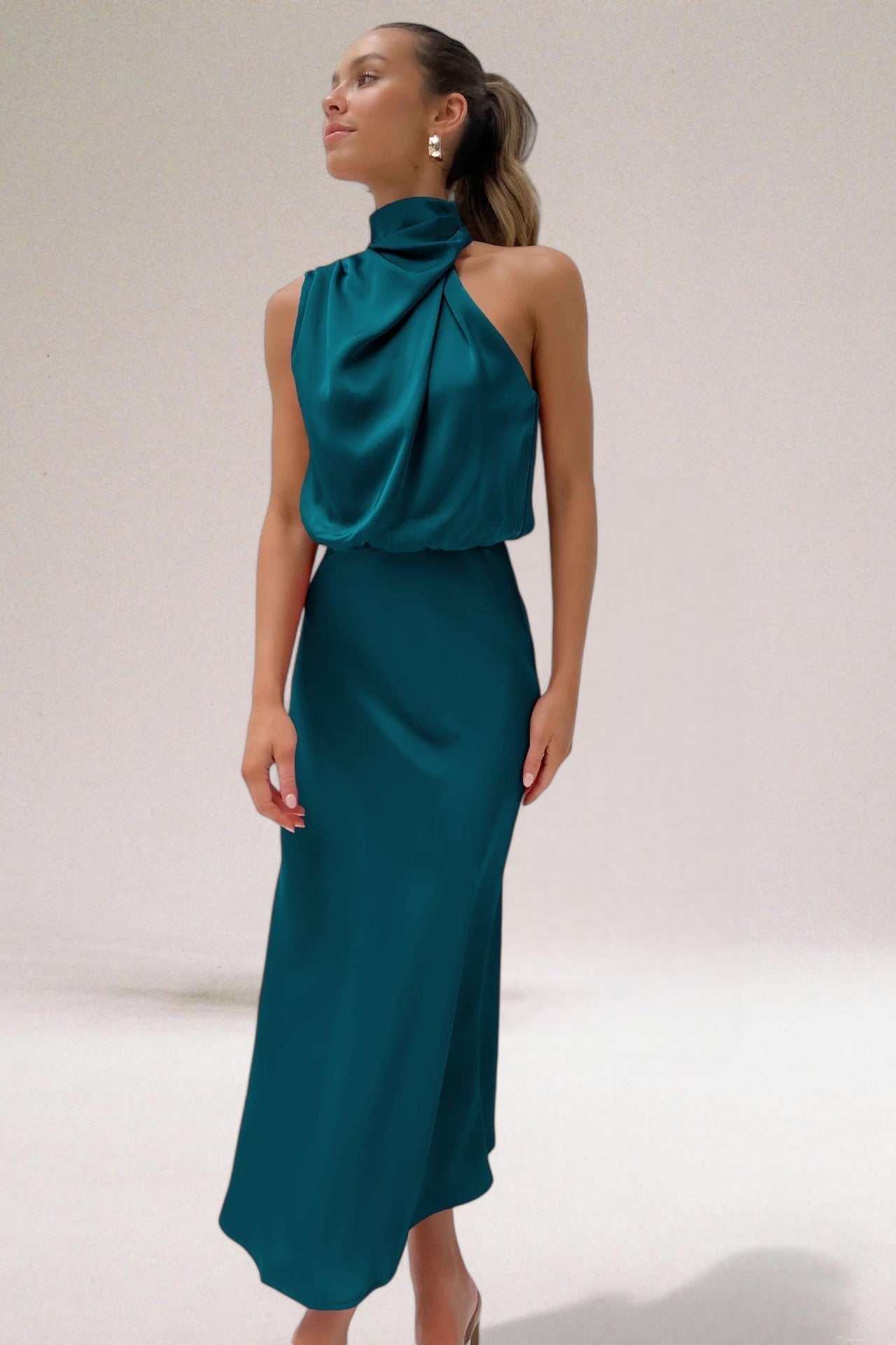 Flavia™ | Glamouröses Satinkleid