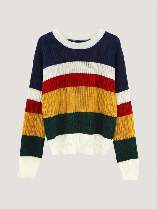 WW | Gestrickter Pullover in Übergröße Damen