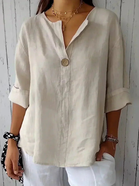 Oriana™ | Timeless Blouse with Cut-Out