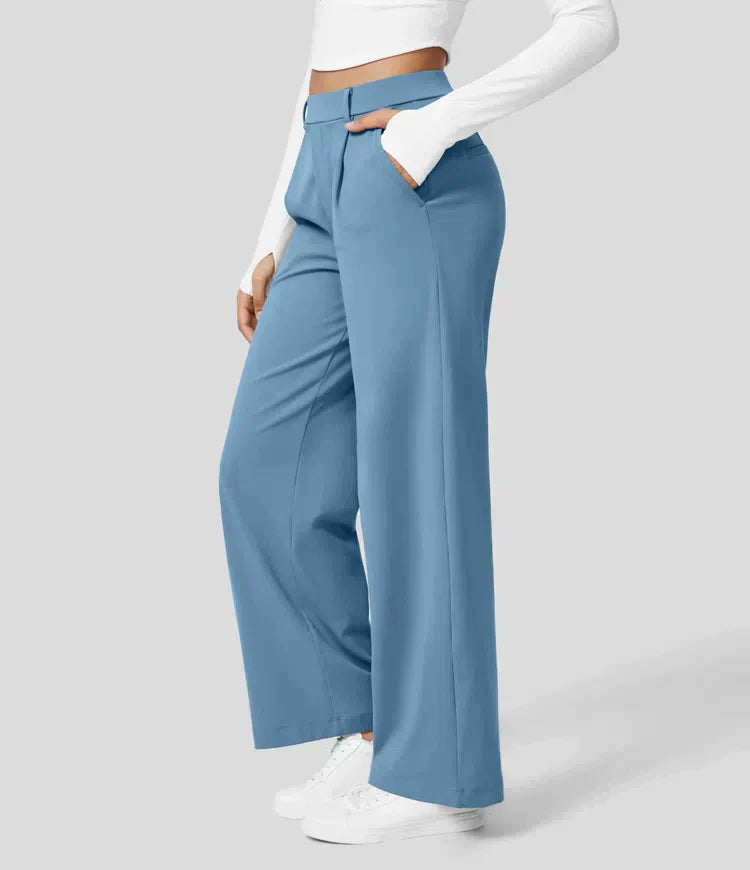 WW | Damenhose mit weitem Bein - High Waist, Business & Casual geeignet