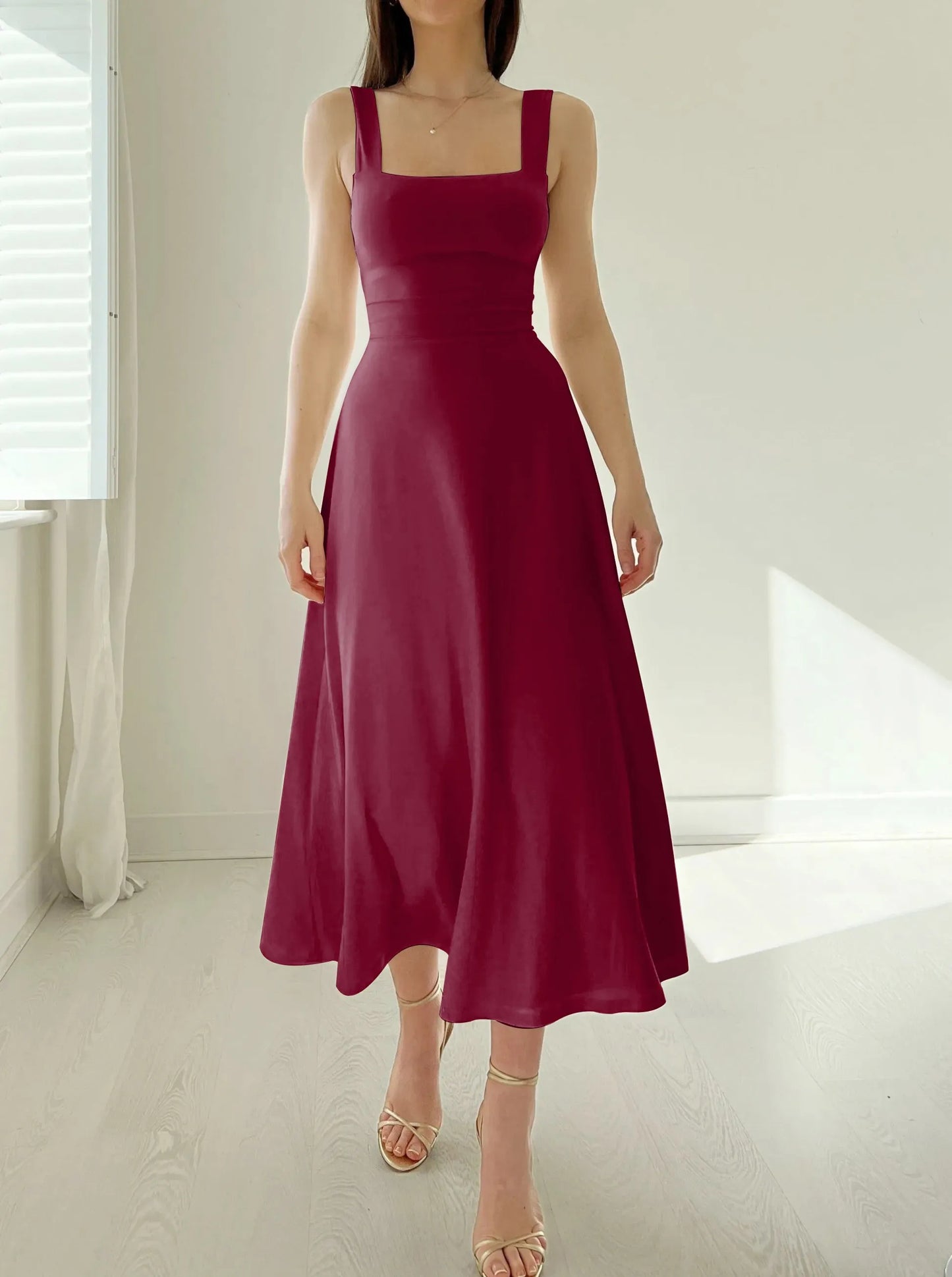 WW | Dickriemen Midi Kleid