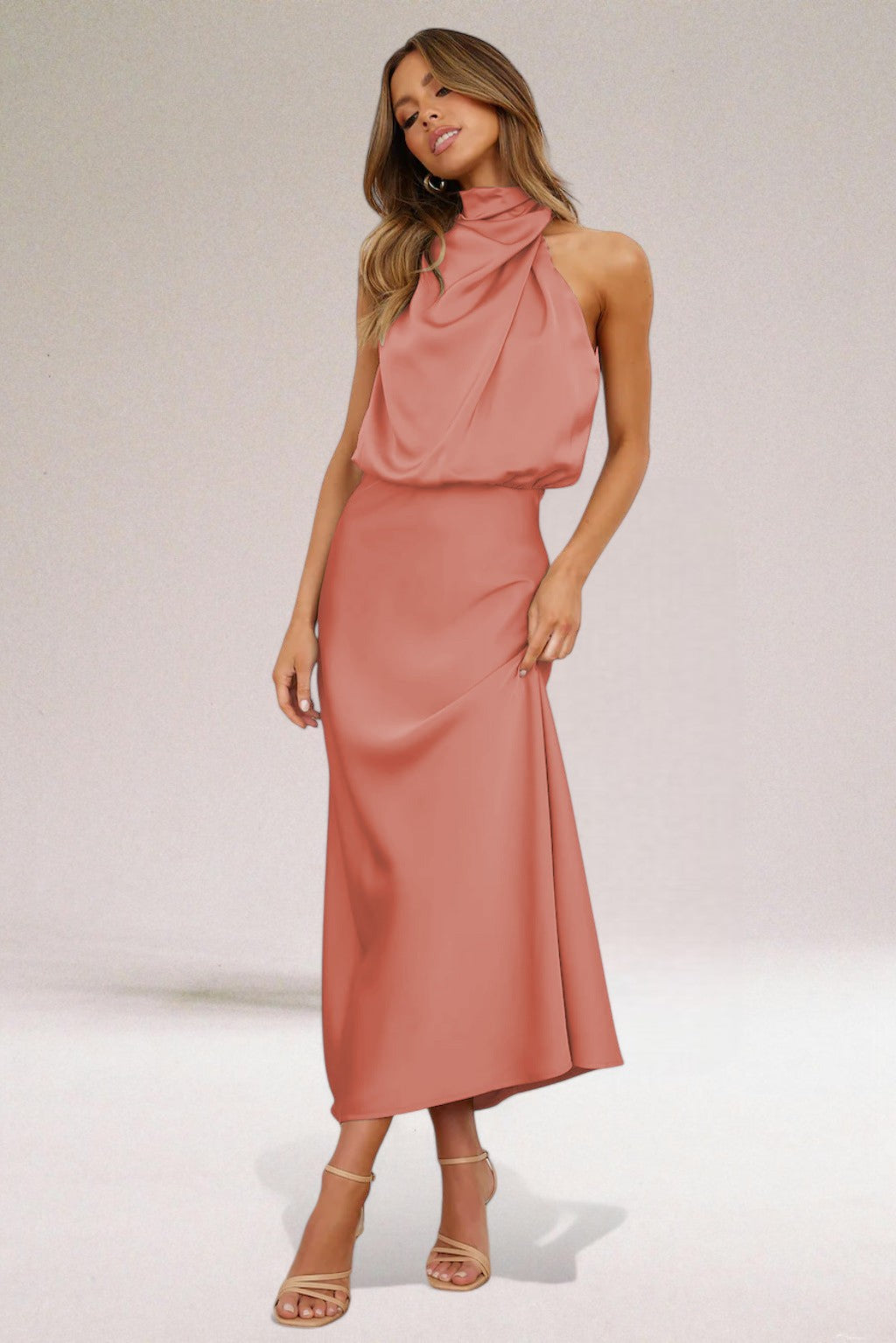 Flavia™ | Glamouröses Satinkleid