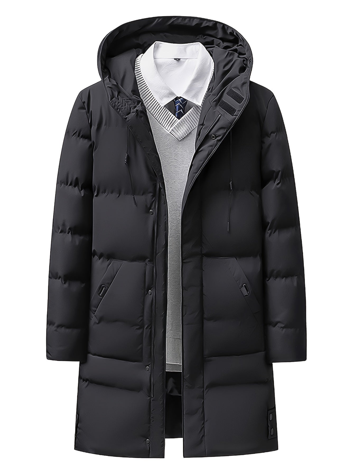 WW | Herren Winterjacke mit Fleece-Futter und Frontreißverschluss - Perfekt für Outdoor-Aktivitäten