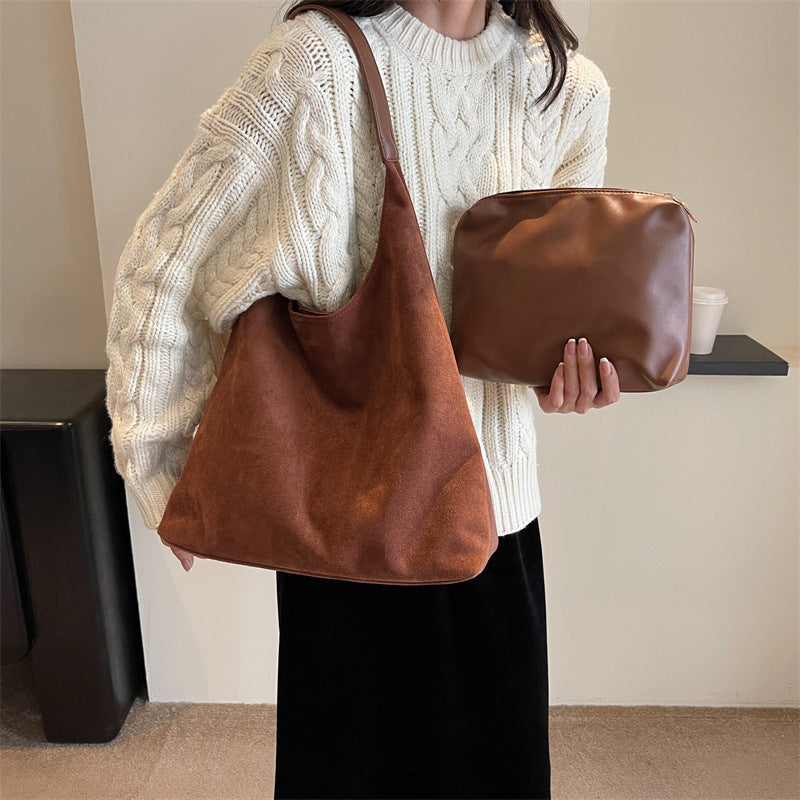 WW | Soft Suede Shoulder Bag