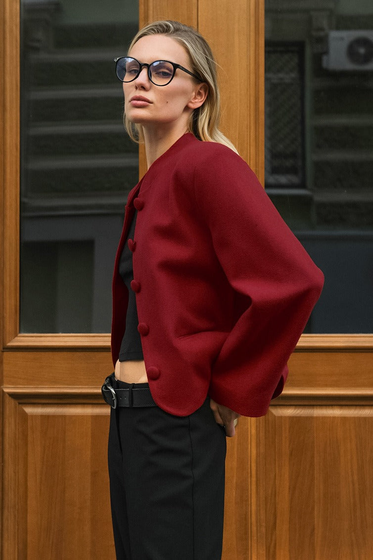 WW | Roter Wollblazer
