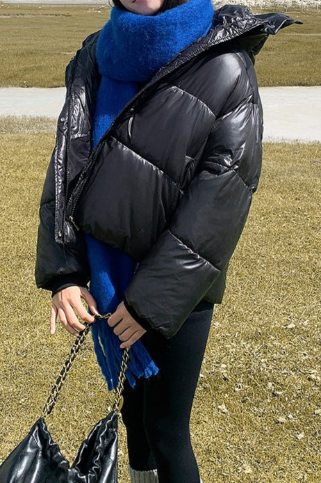 WW | Plüschgefütterte Übergroße Pufferjacke