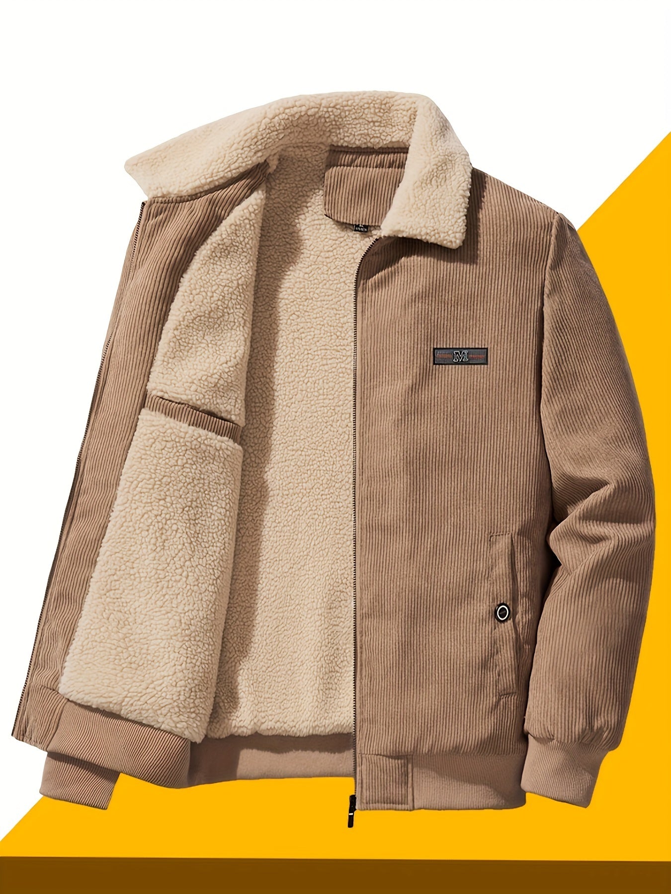 WW | Retro-style casual men's winter jacket made of breathable cotton - Perfect for everyday use