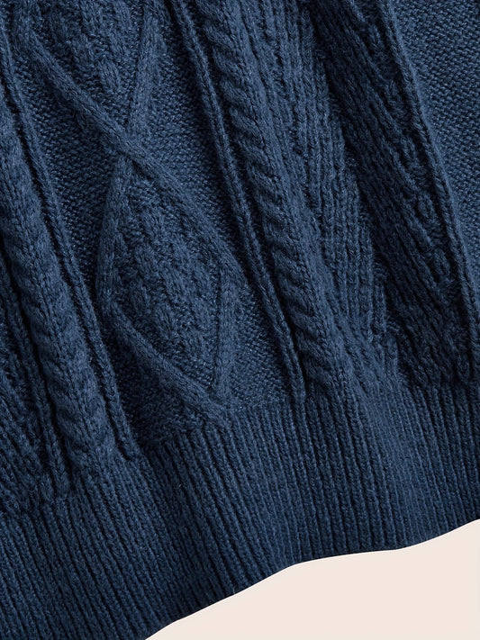 WW | Lässiger Pullover mit Zopfmuster für Herren