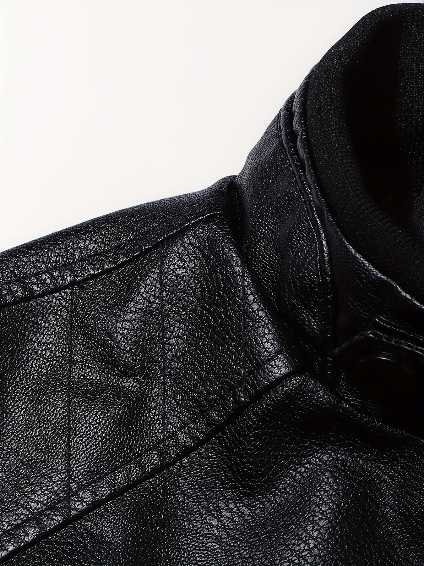 WW | Lederjacke mit Stehkragen und Reißverschlussärmeln