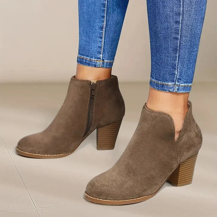 WW | Damen Stiefeletten Mit Chunky Absatz