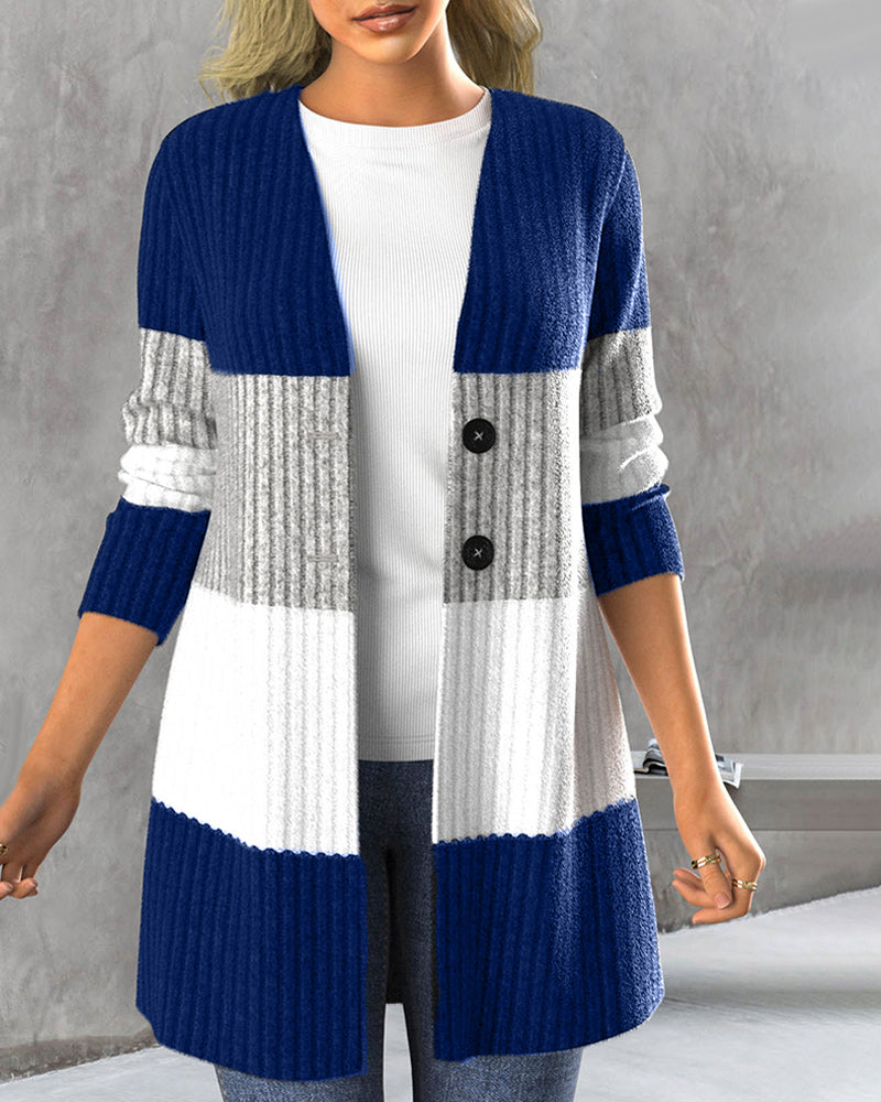 WW | Lockere Jacke mit Farbblocks