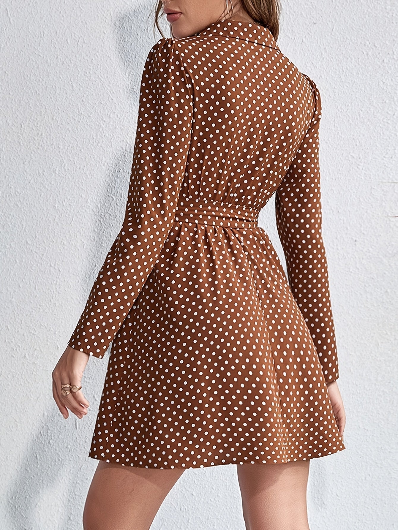 Maribel Polka Dot Dress with Belt