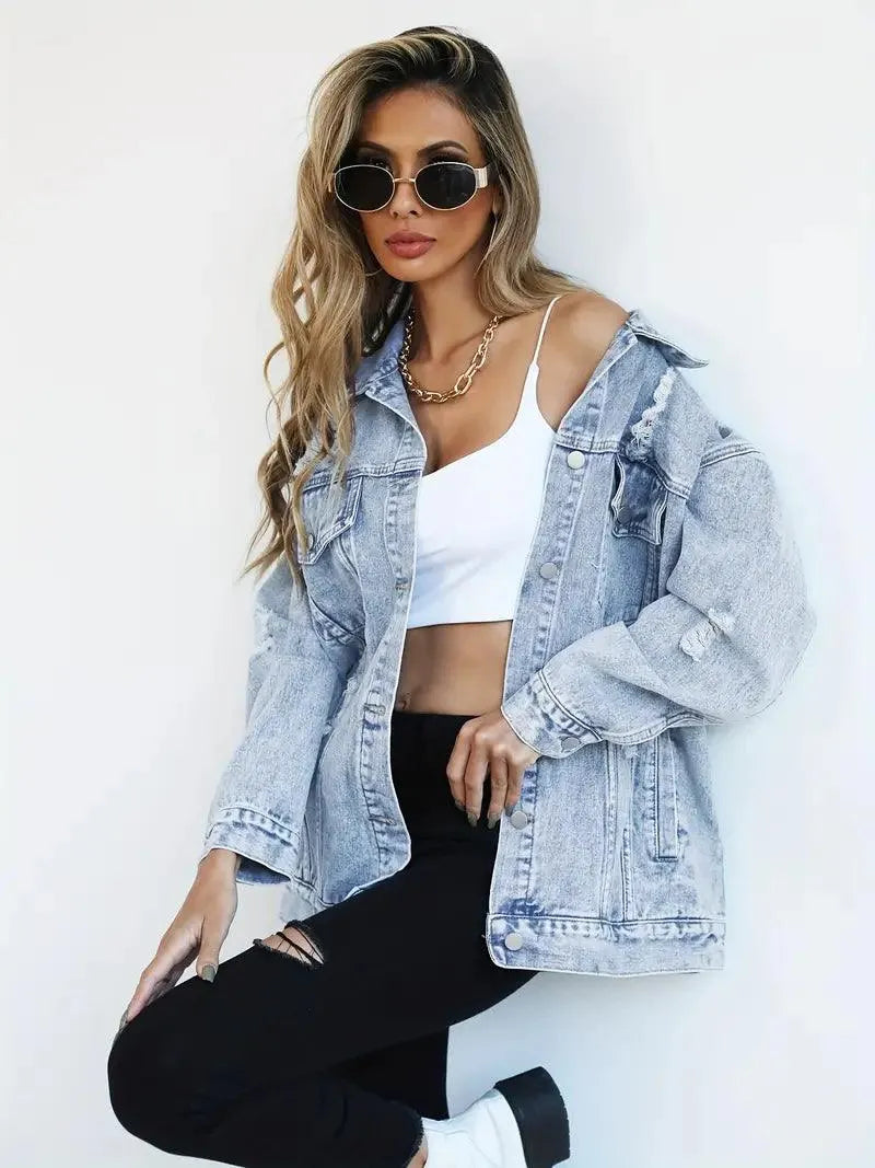 WW | Oversized Denim Jacket for Women