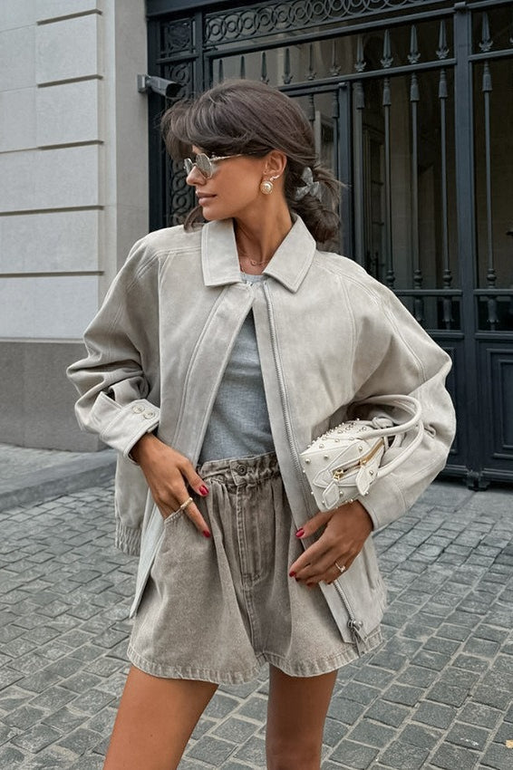 WW | Vintage Gray Long Sleeve Jacket