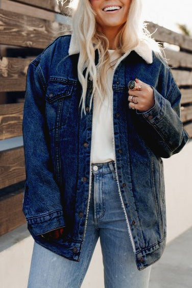WW | Lined Denim Bomber Jacket