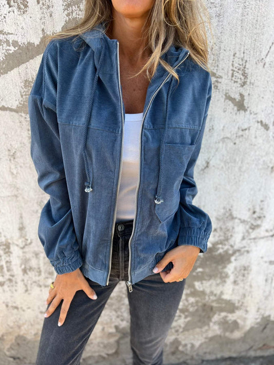 WW | Freizeitjacke mit Kapuze und Reißverschluss