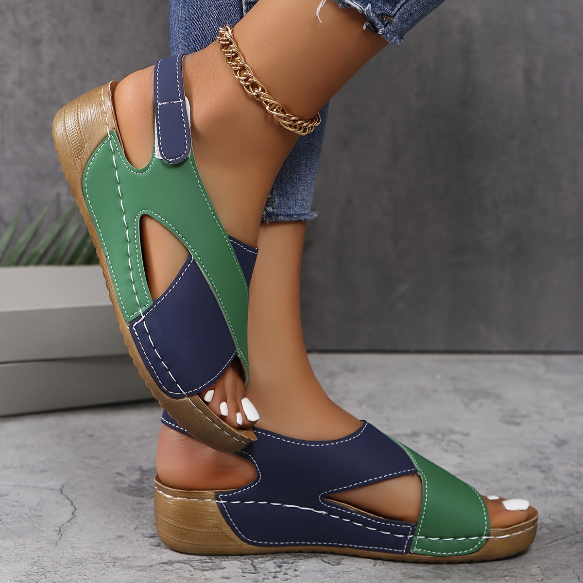 WW | Modern Color Block Sandals
