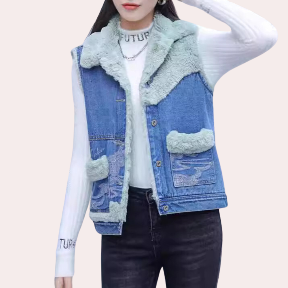 WW | Warm, Comfortable Denim Winter Jacket for Women