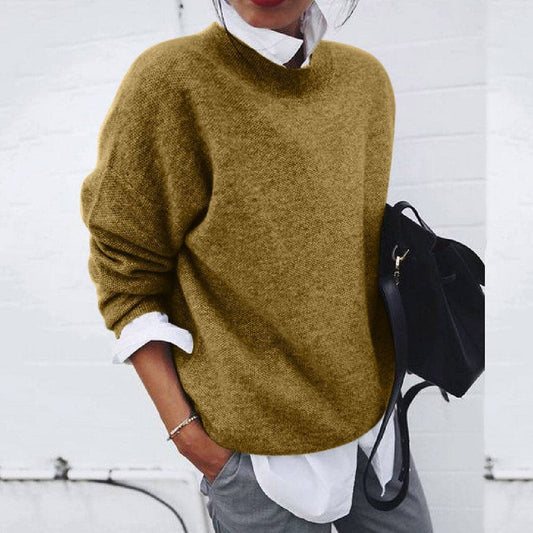 WW | Strickpullover - Lockere Passform - Weich und Warm - Rundhals - Lange Ärmel