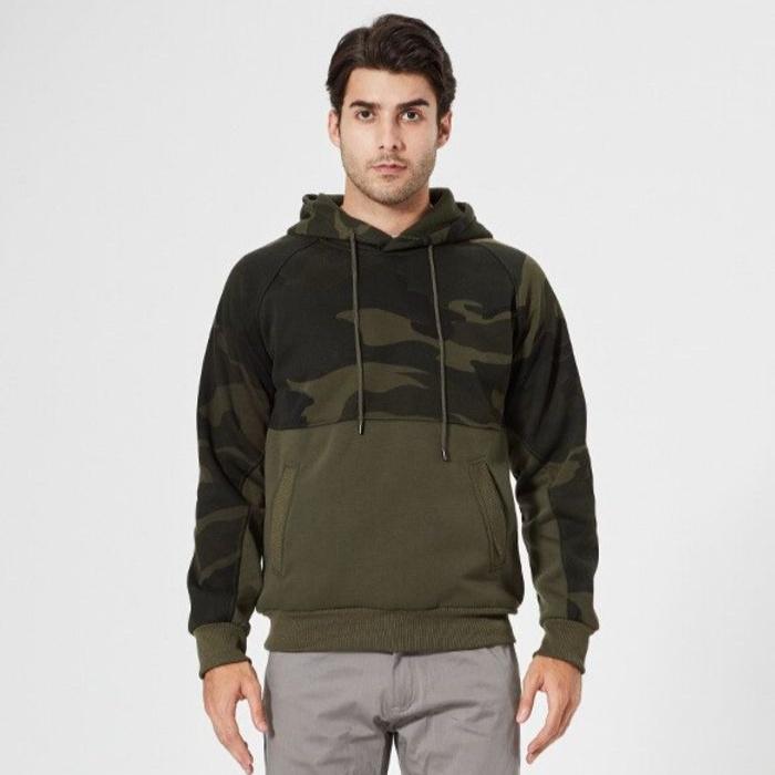 WW | Modischer Camouflage Kapuzenpullover