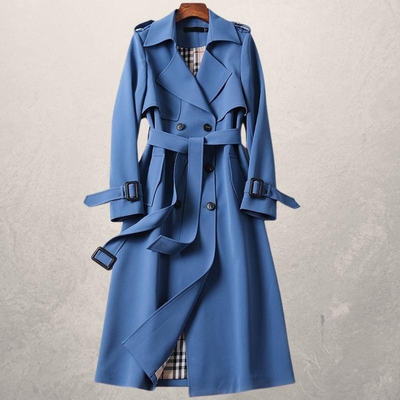 WW | Trenchcoat Doppelreiher Taillengürtel Sturmklappe Verstellbare Bündchen