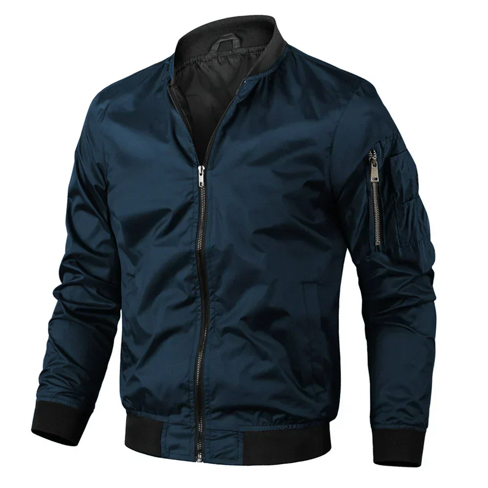 WW | Men's Casual Zip Bomber Jacket