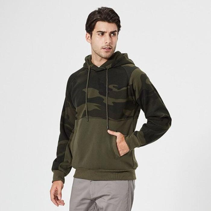 WW | Modischer Camouflage Kapuzenpullover