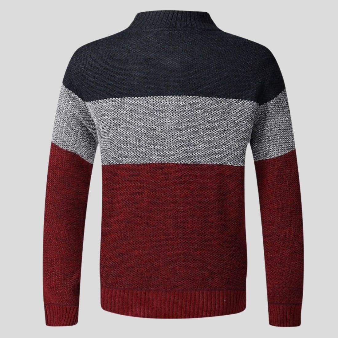 WW | Strickjacke Reißverschluss Gerippter Kragen, Bündchen Und Saum Bequeme Passform