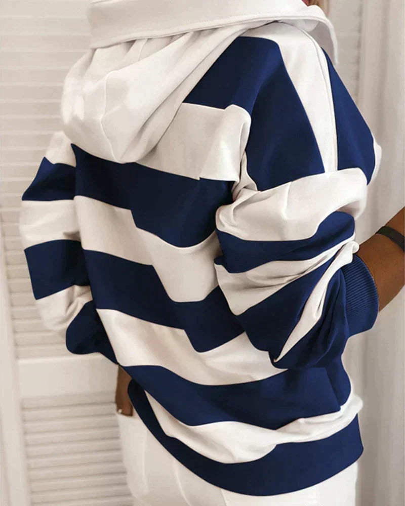WW | Damen Hoodie mit Streifen