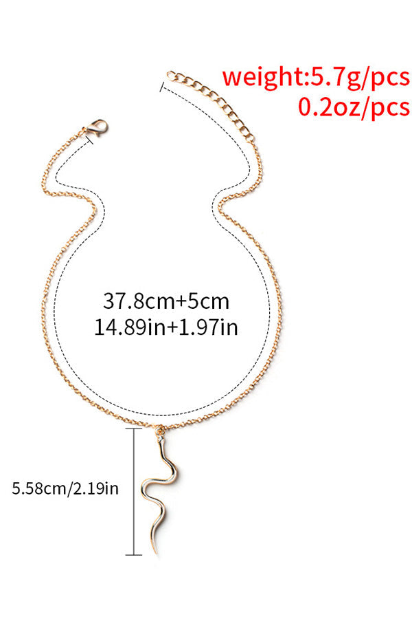 WW Mode Vintage Snake Necklace